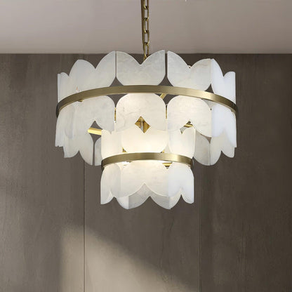 Alabaster Cloudscape Ceiling fixture Chandelier