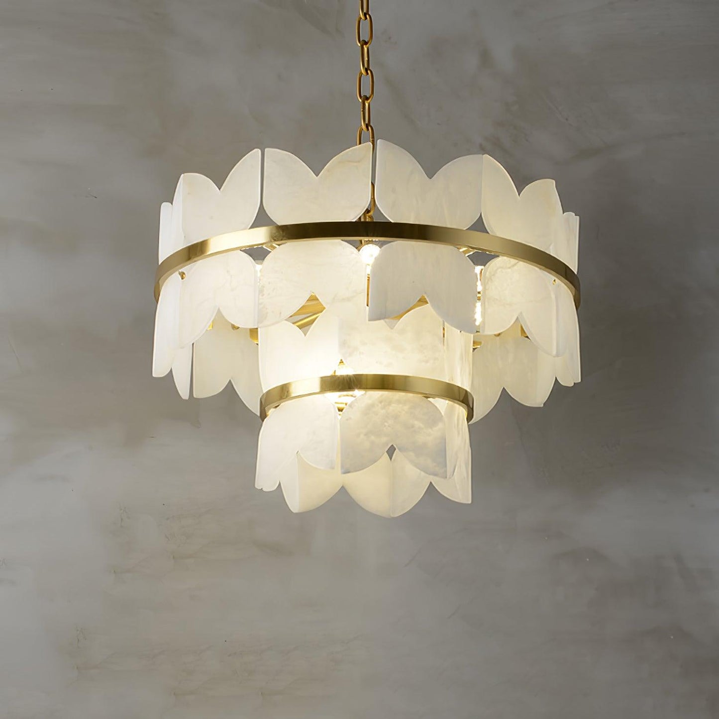 Alabaster Cloudscape Ceiling fixture Chandelier