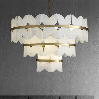 Alabaster Cloudscape Ceiling fixture Chandelier