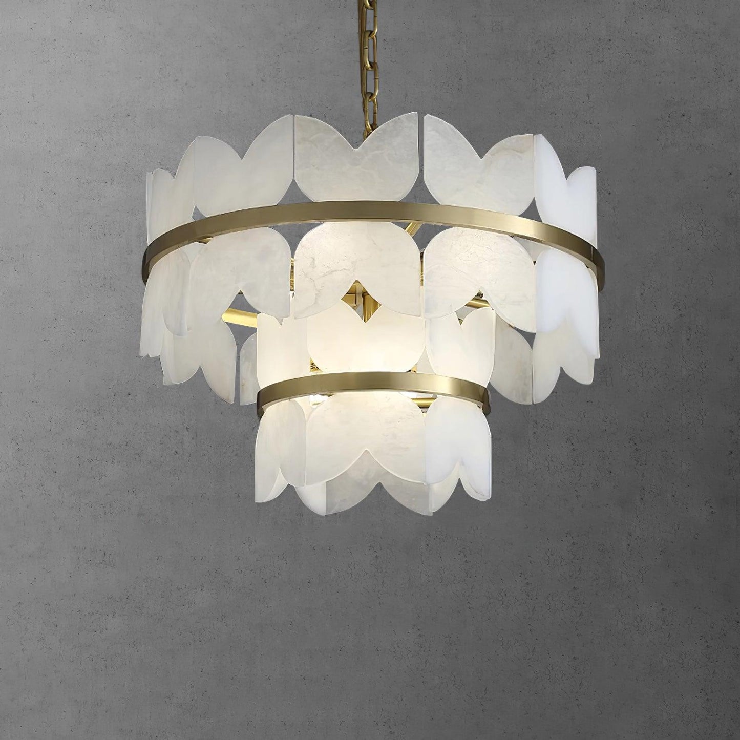 Alabaster Cloudscape Ceiling fixture Chandelier