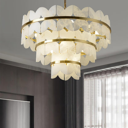 Alabaster Cloudscape Ceiling fixture Chandelier