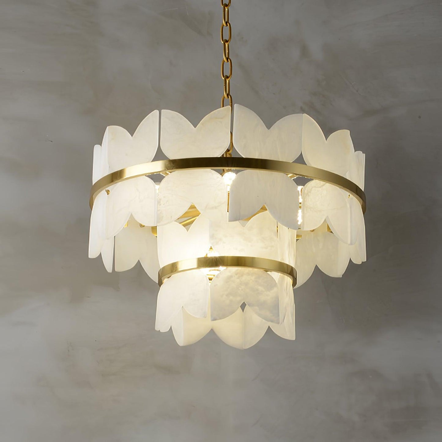 Alabaster Cloudscape Ceiling fixture Chandelier