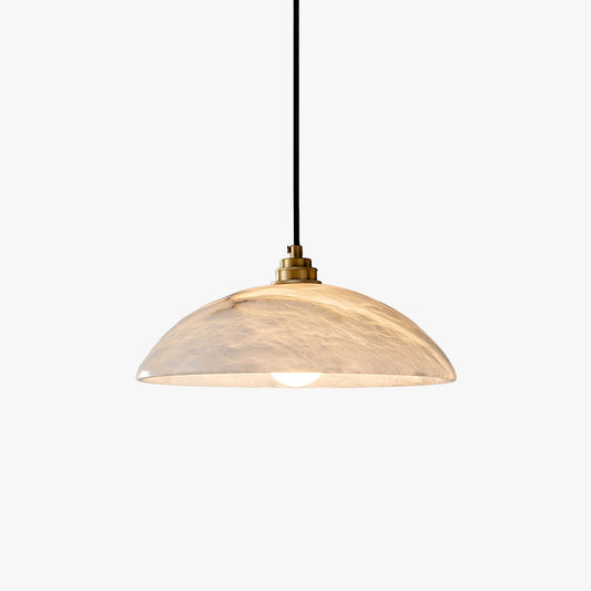 Alabaster Dome Droplight Pendant Lamp