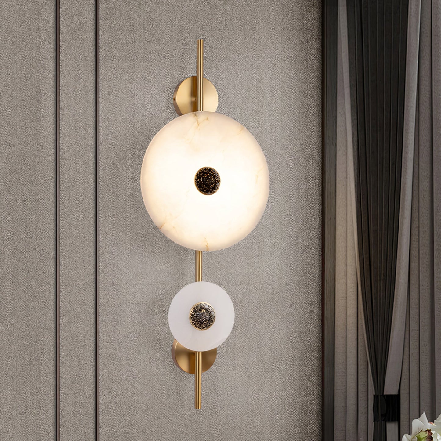 Alabaster Eclipse Wall light fixture Wall Light