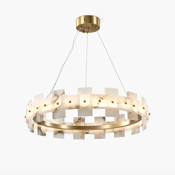 Alabaster Halo Candelabrum Chandelier