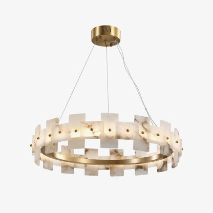 Alabaster Halo Candelabrum Chandelier