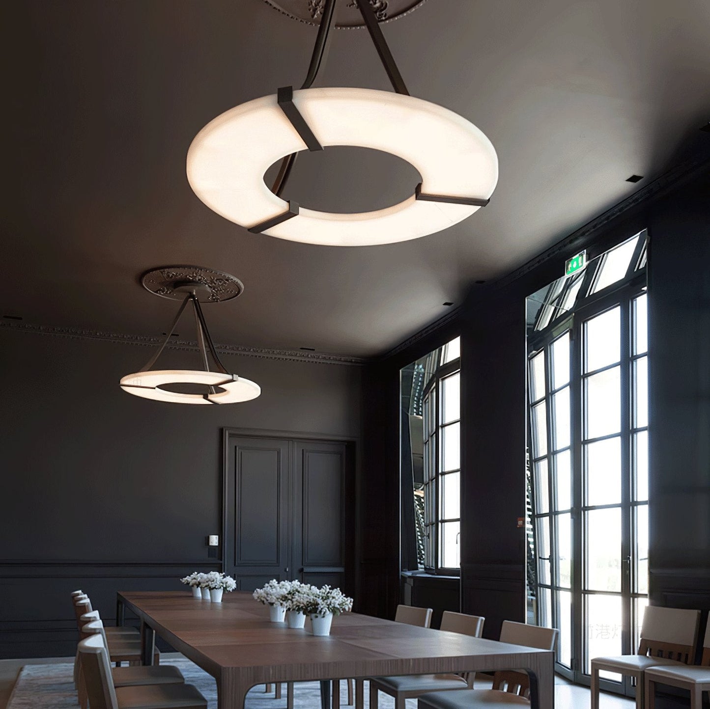 Alabaster Halo Houselight Pendant Light