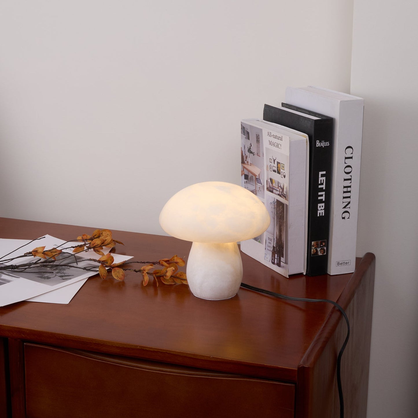 Alabaster Mushroom Reading light Table Lamp