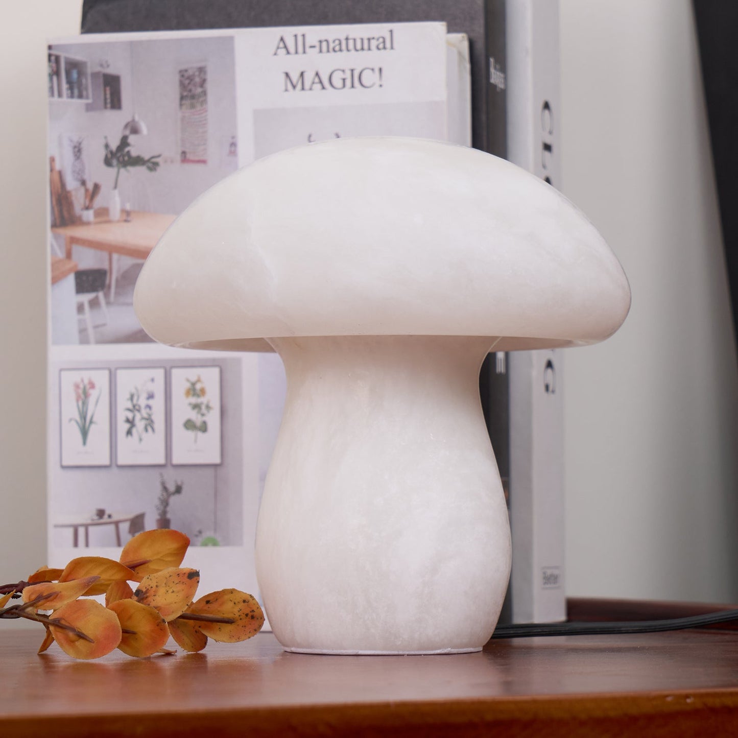 Alabaster Mushroom Reading light Table Lamp