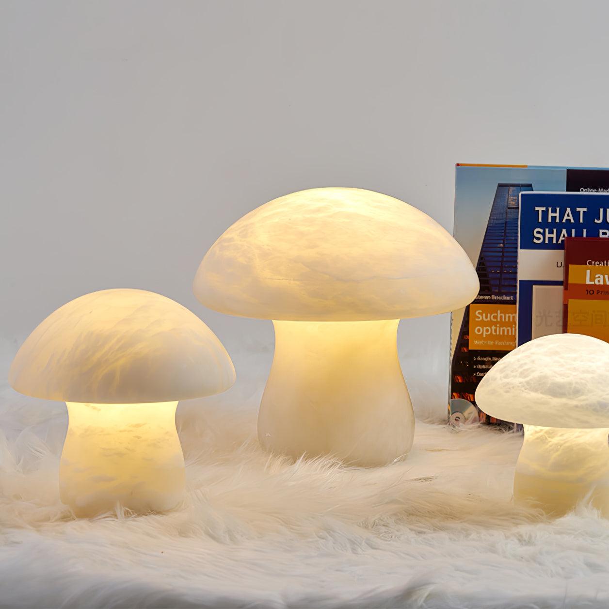 Alabaster Mushroom Reading light Table Lamp