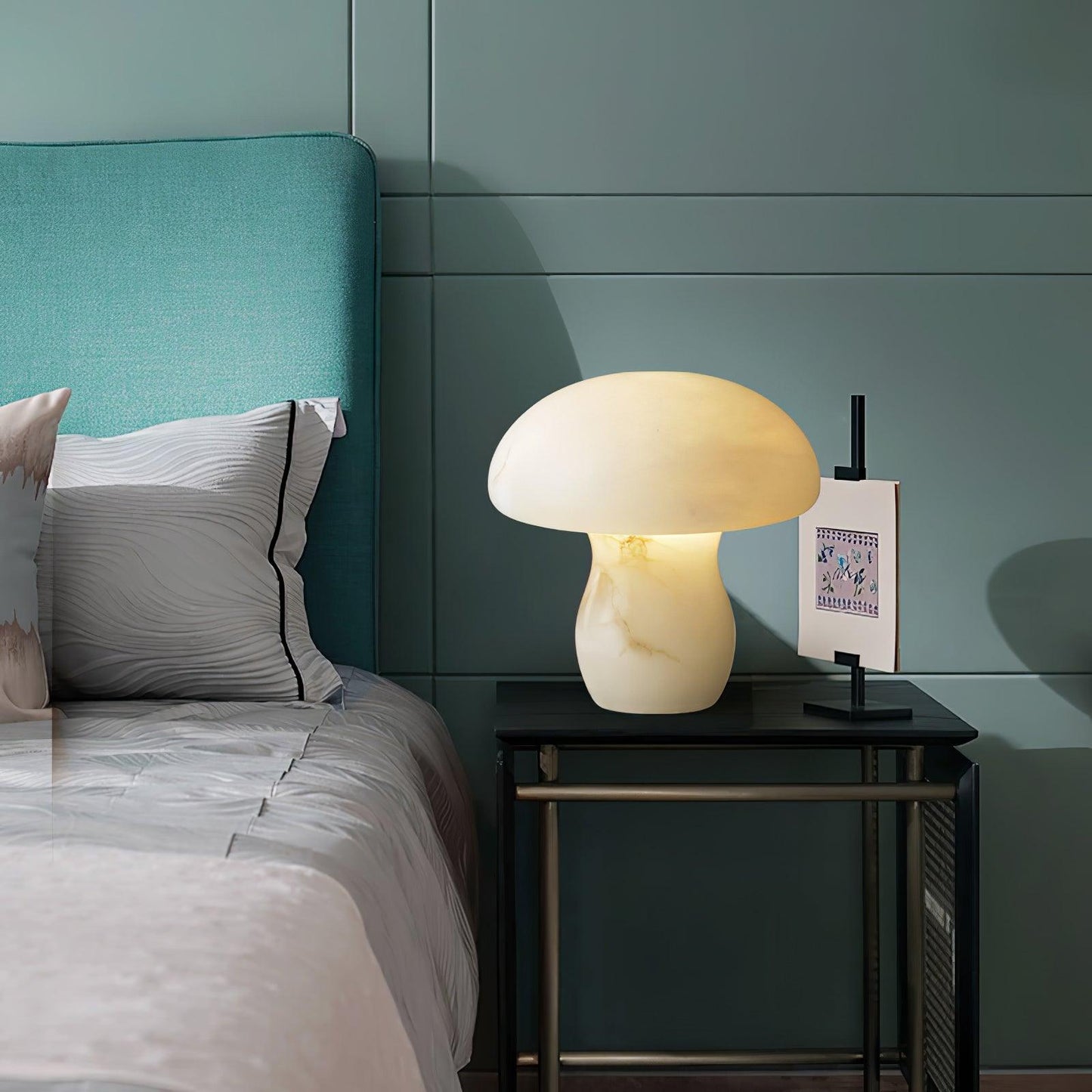 Alabaster Mushroom Reading light Table Lamp