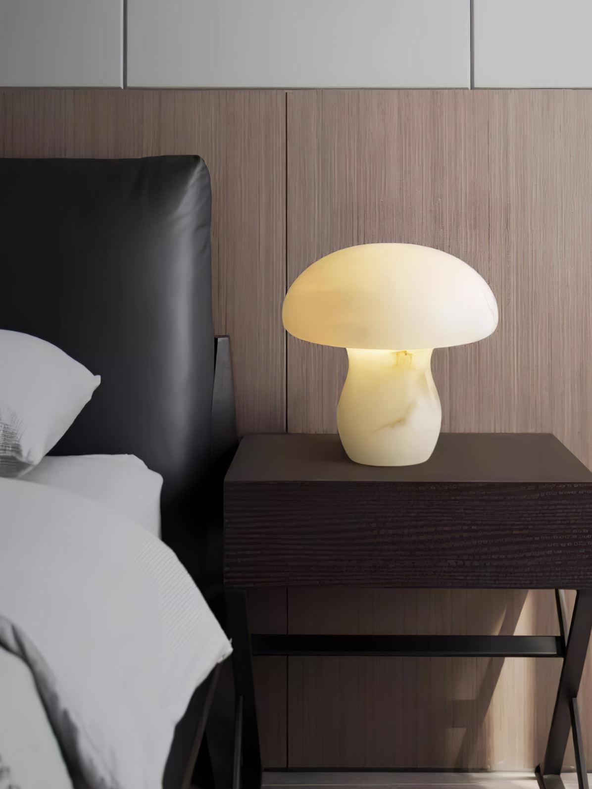 Alabaster Mushroom Reading light Table Lamp