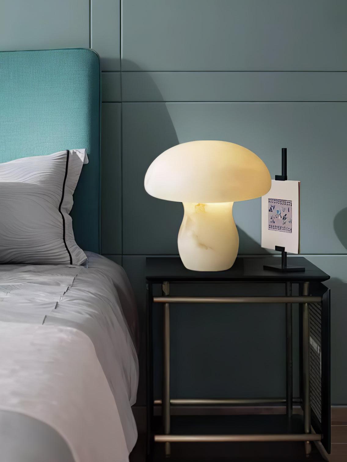 Alabaster Mushroom Reading light Table Lamp