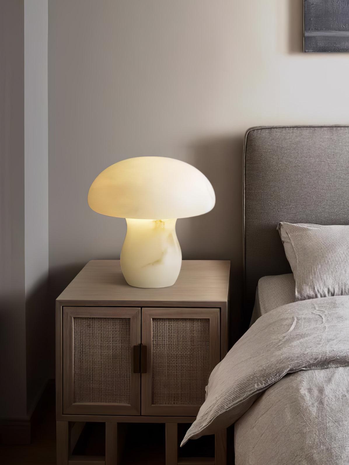 Alabaster Mushroom Reading light Table Lamp