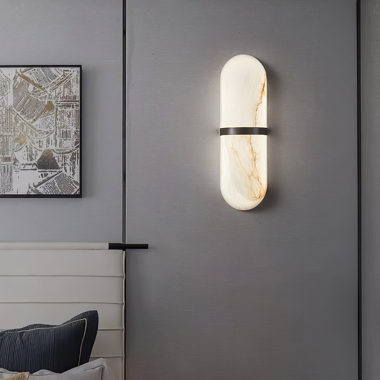 Alabaster Pill Wall light fixture Wall Light