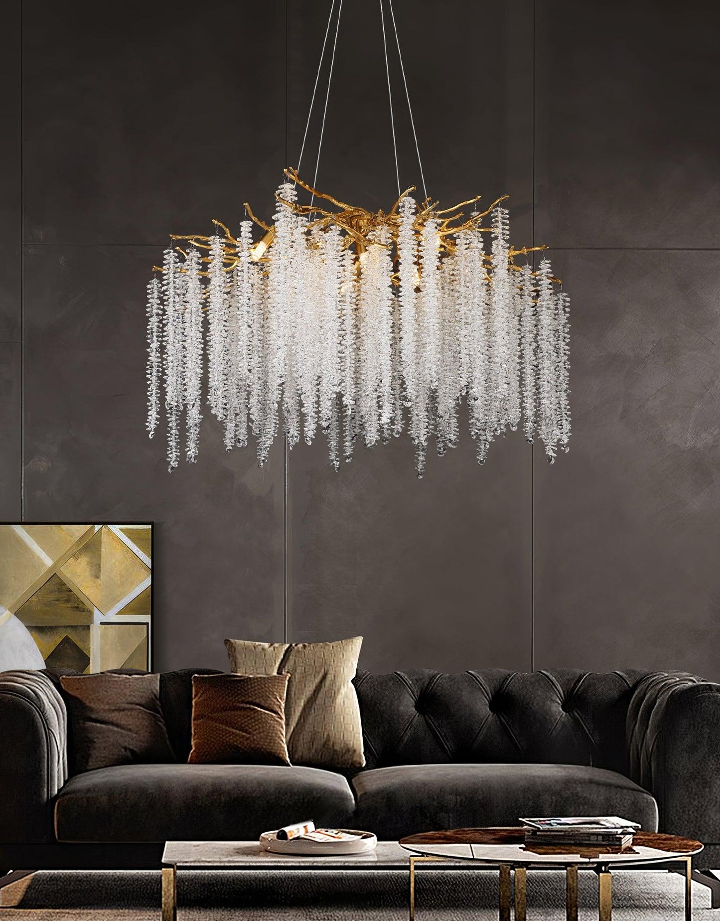 Albero Crystal Ceiling fixture Chandelier