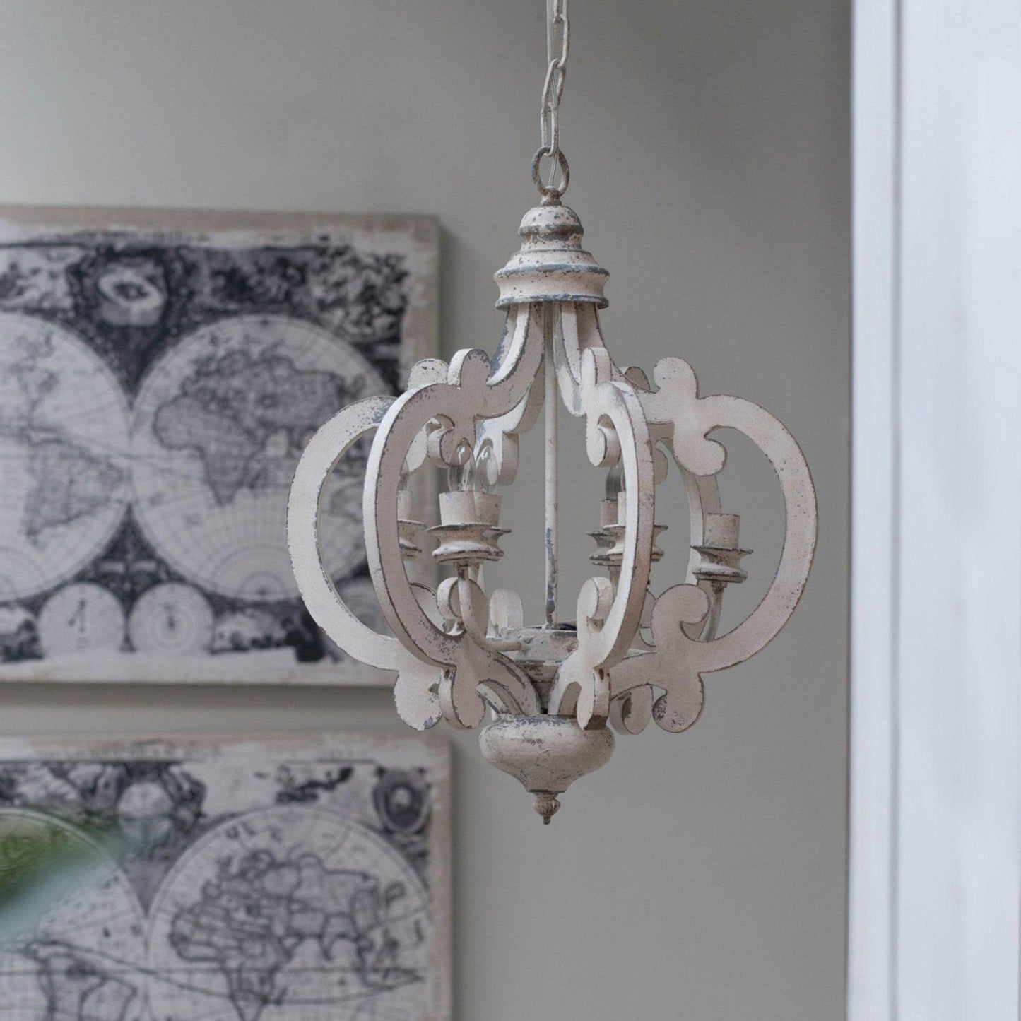 Antique White Style Pendant light Chandelier