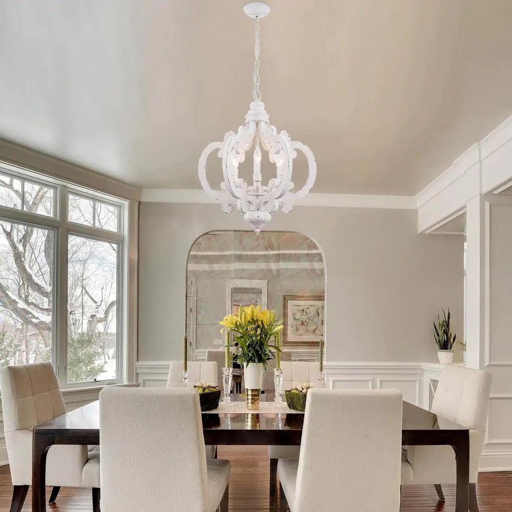 Antique White Style Pendant light Chandelier