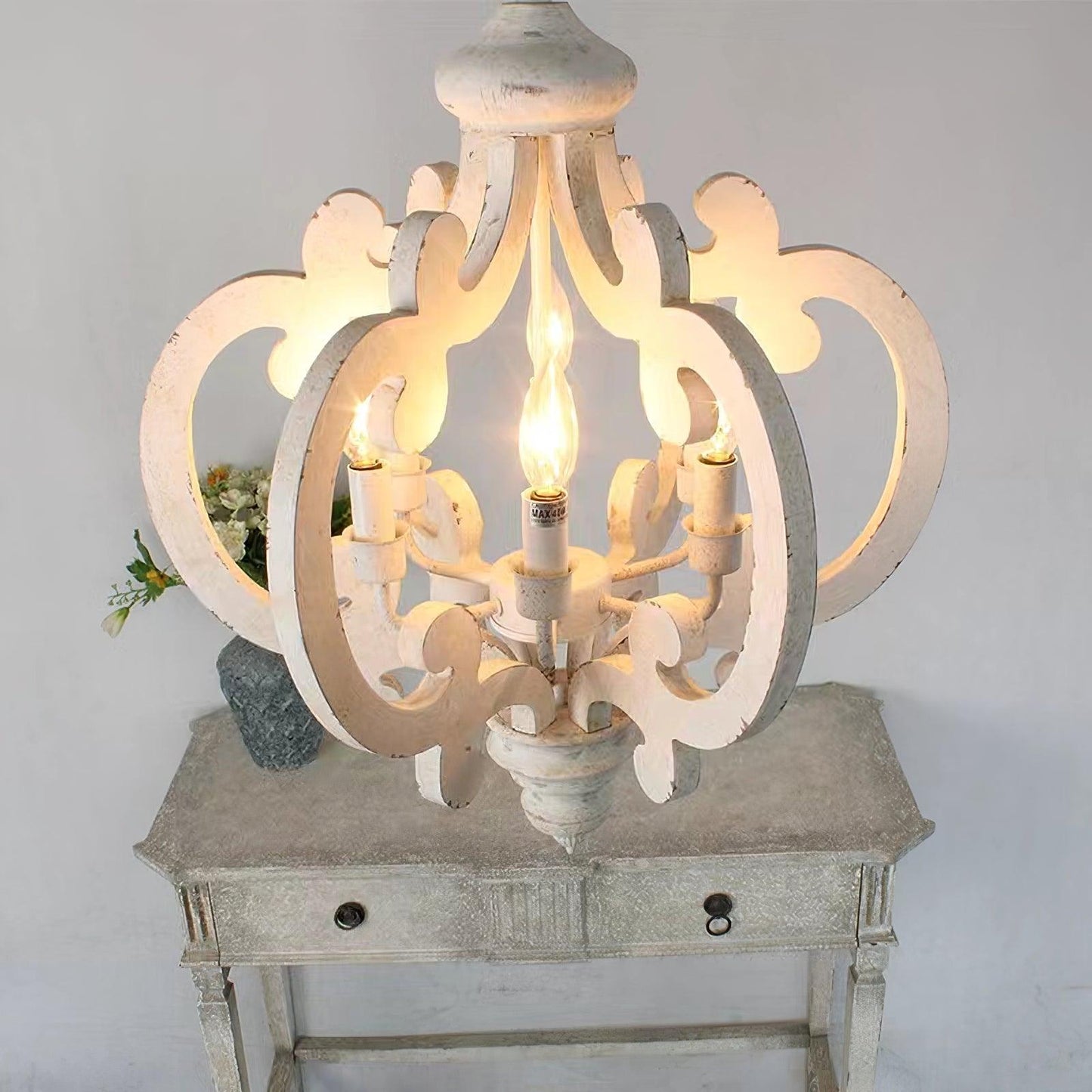 Antique White Style Pendant light Chandelier