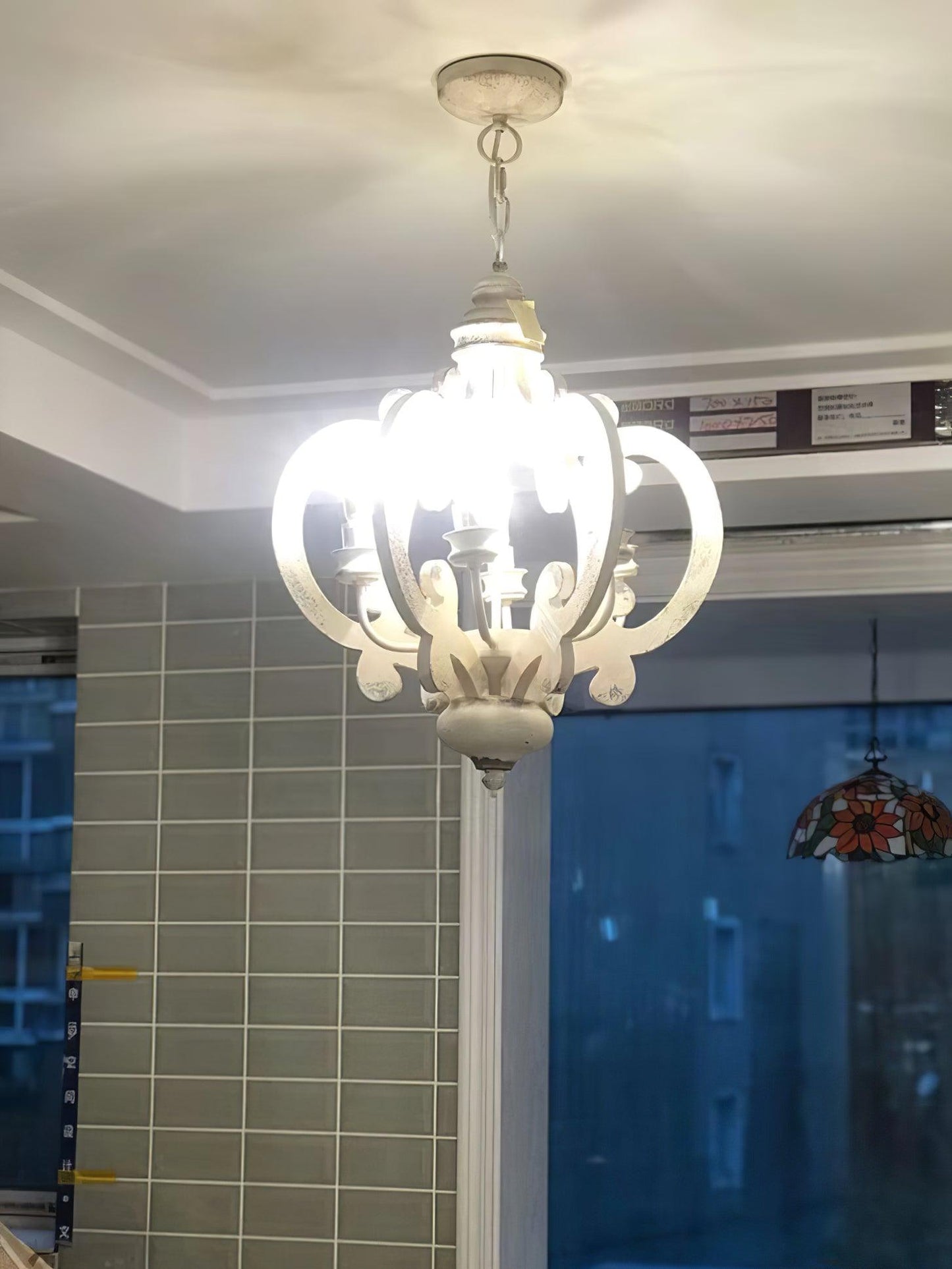 Antique White Style Pendant light Chandelier