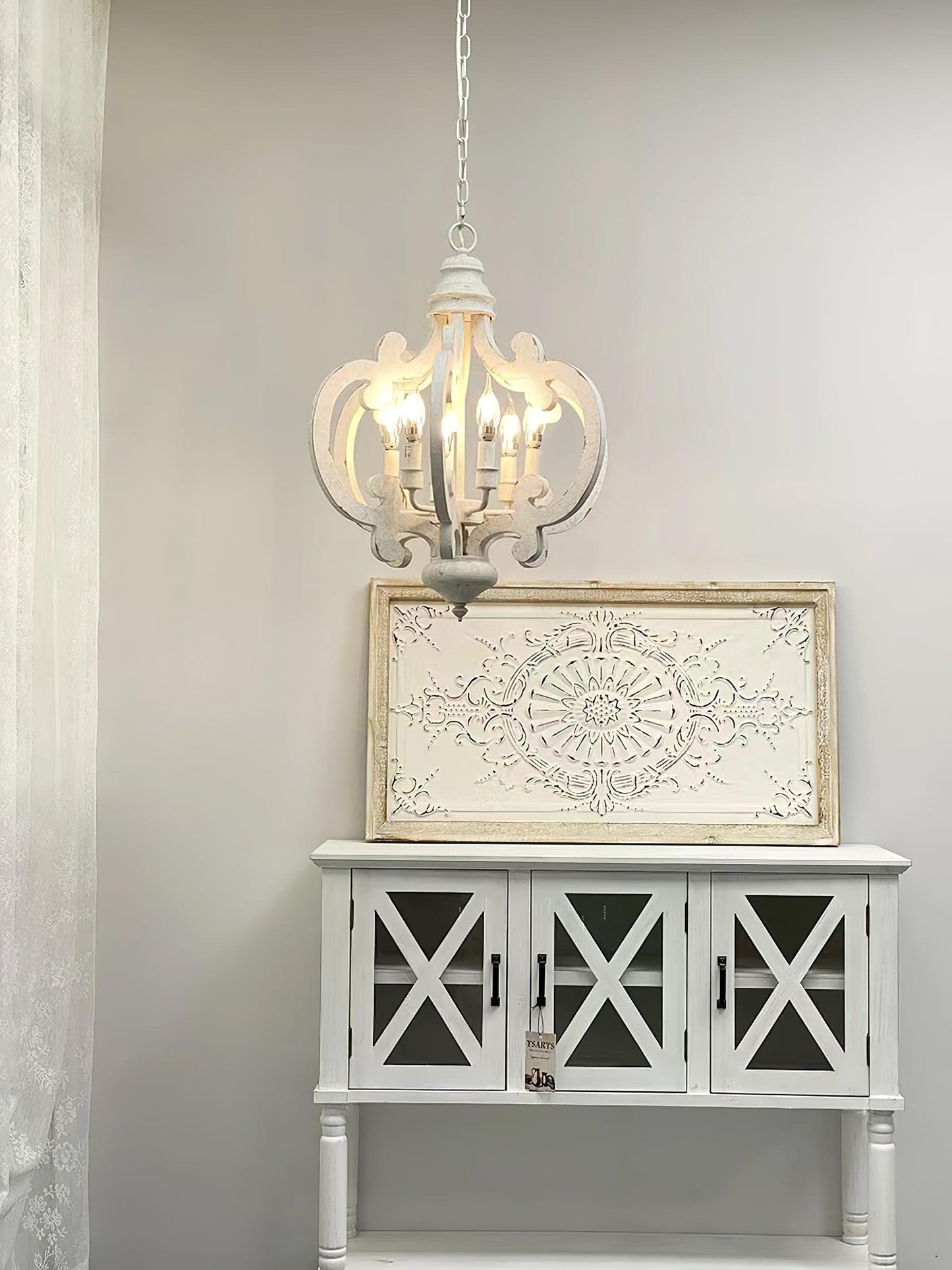 Antique White Style Pendant light Chandelier