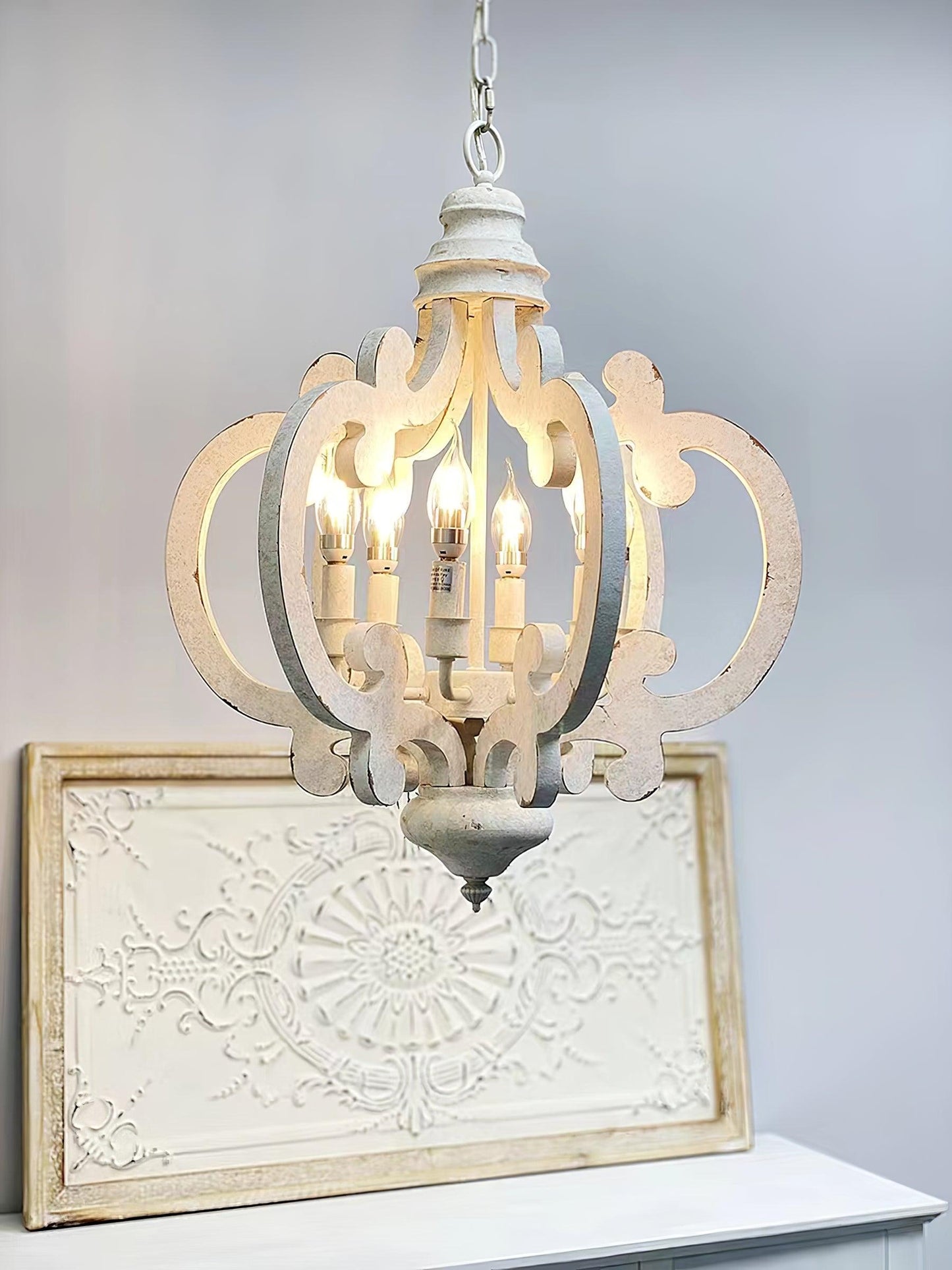 Antique White Style Pendant light Chandelier