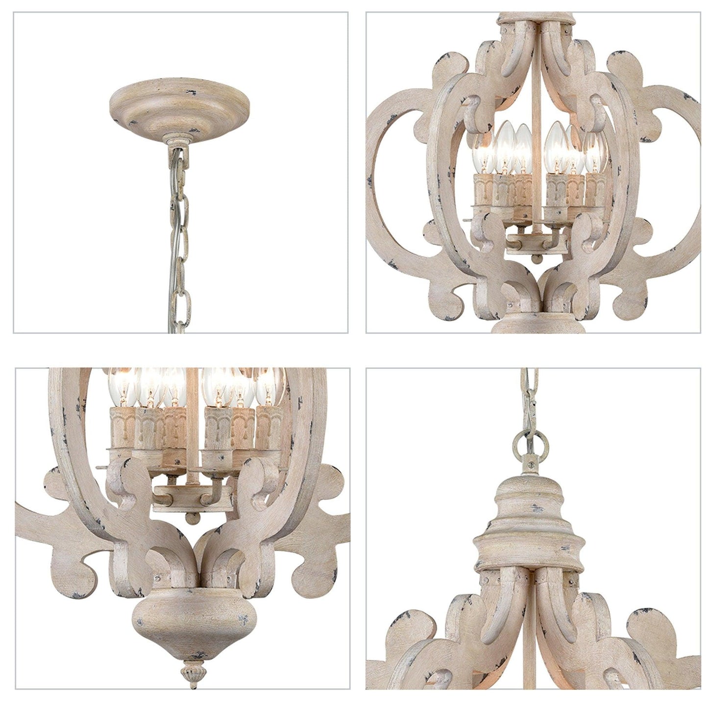 Antique White Style Pendant light Chandelier