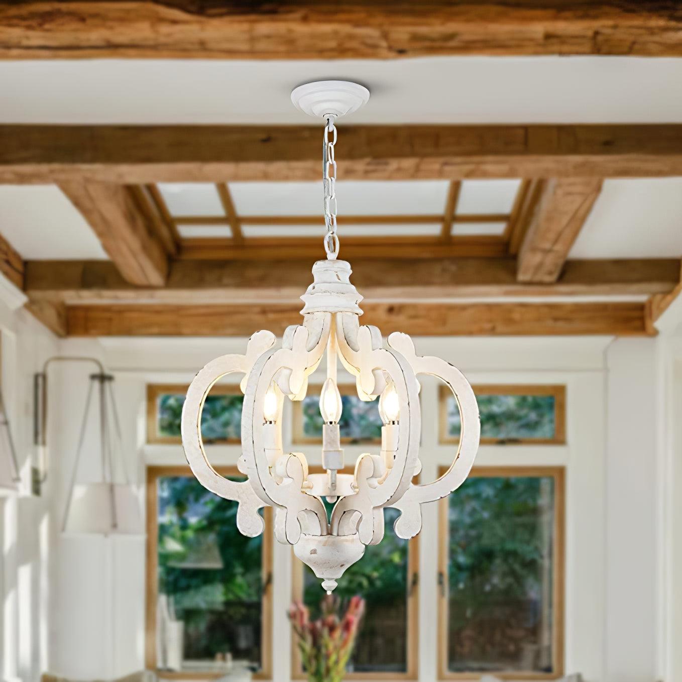 Antique White Style Pendant light Chandelier