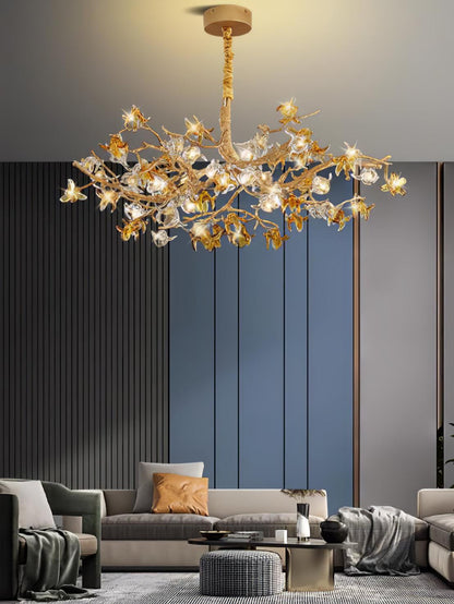 Aosta Brass Branch Ceiling fixture Chandelier