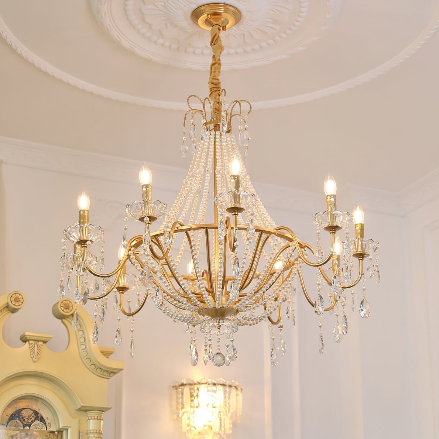 Arcadia Gold Crown Chandelier