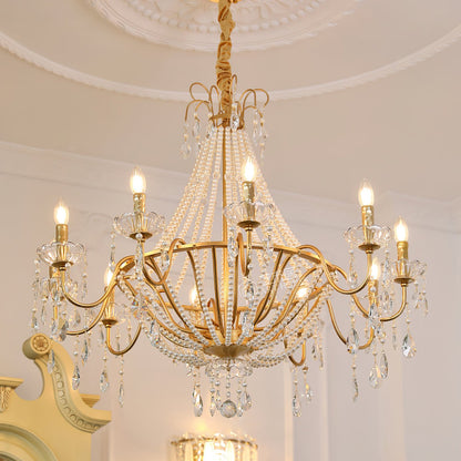 Arcadia Gold Crown Chandelier