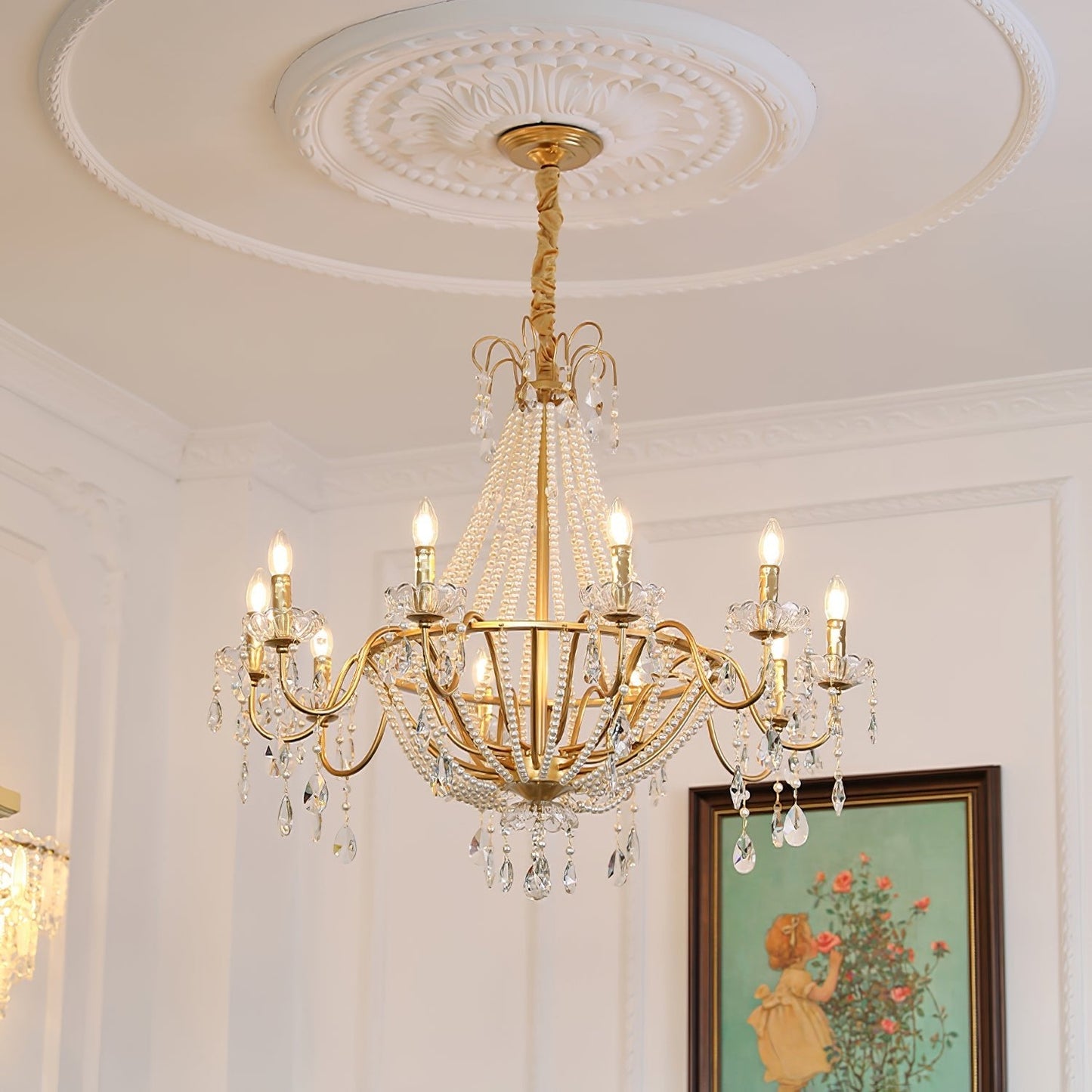 Arcadia Gold Crown Chandelier