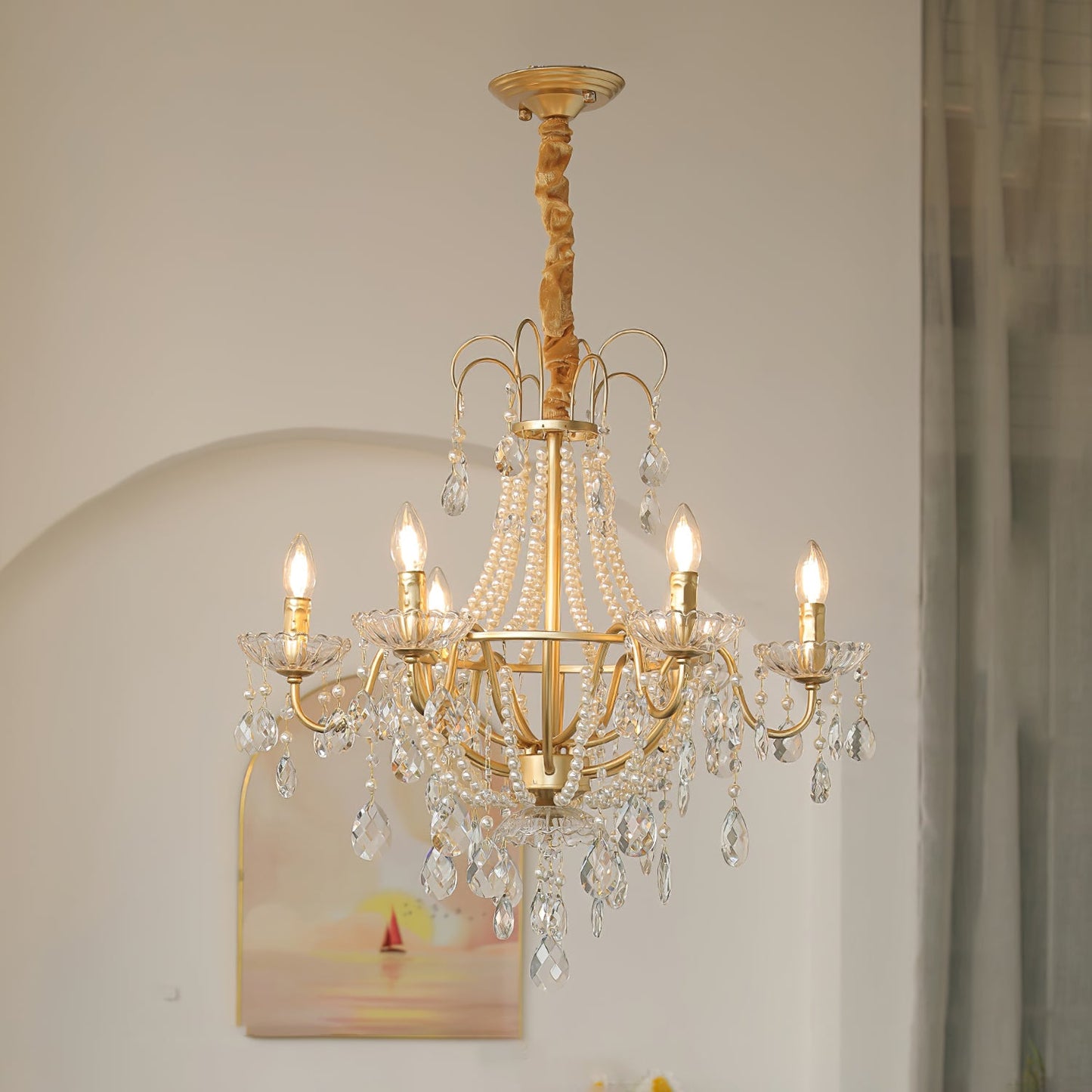 Arcadia Gold Crown Chandelier