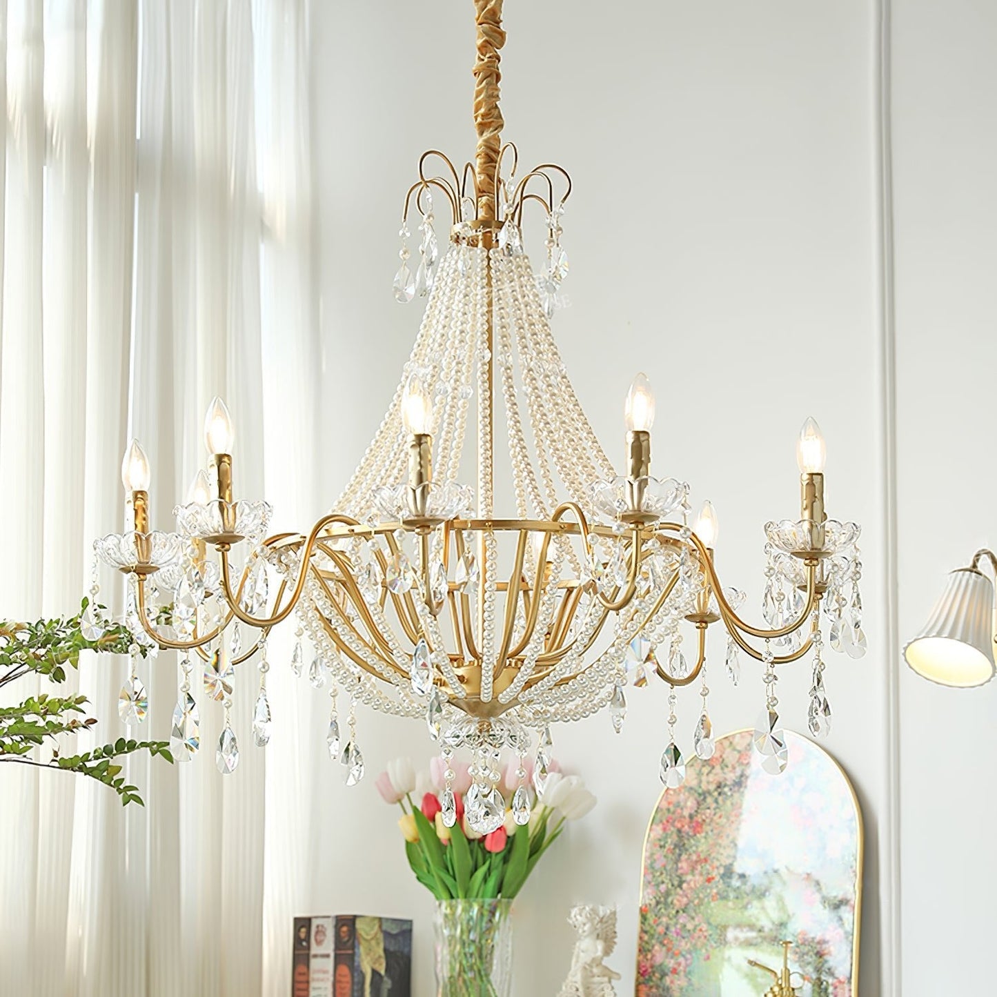 Arcadia Gold Crown Chandelier