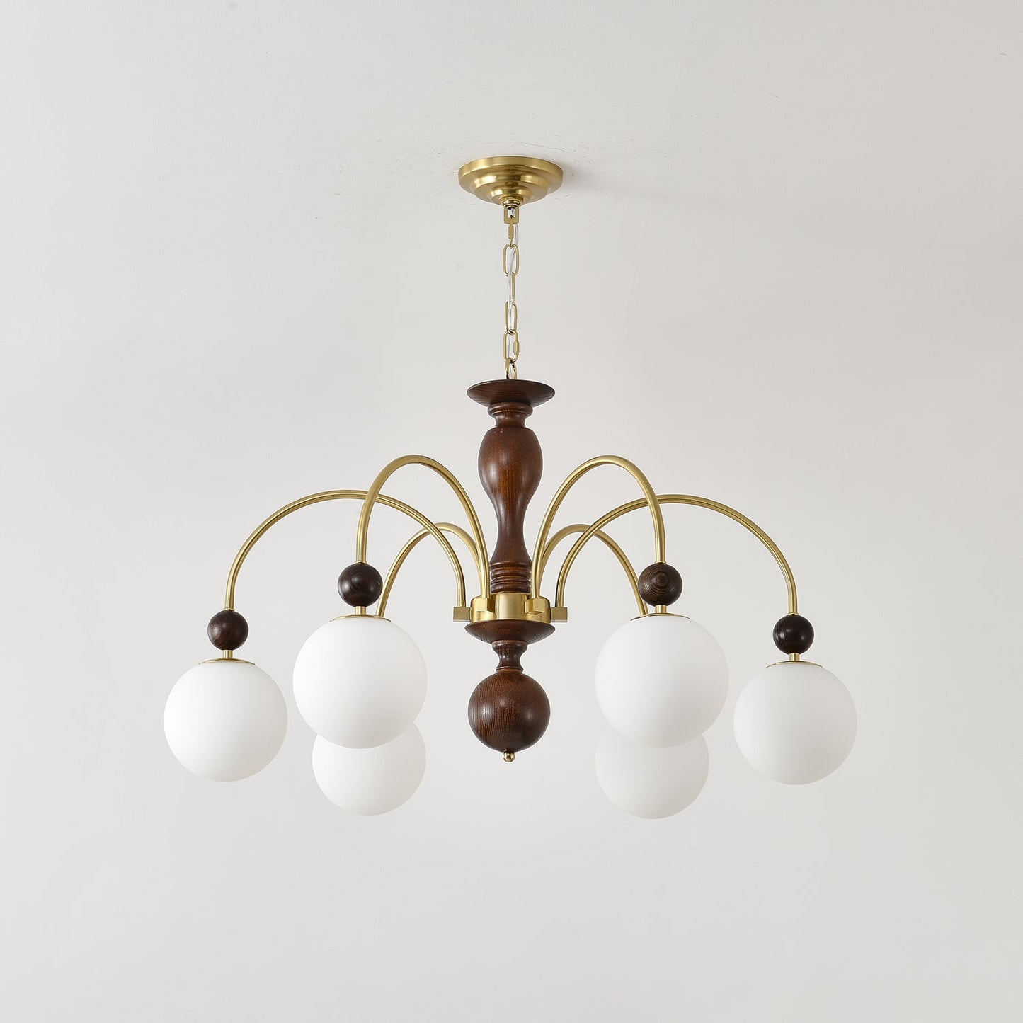 Archway Walnut Color Candelabrum Chandelier