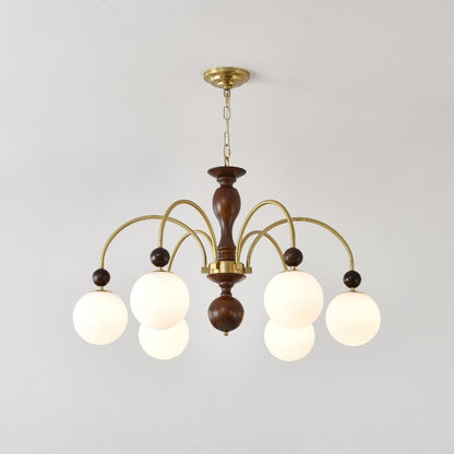 Archway Walnut Color Candelabrum Chandelier