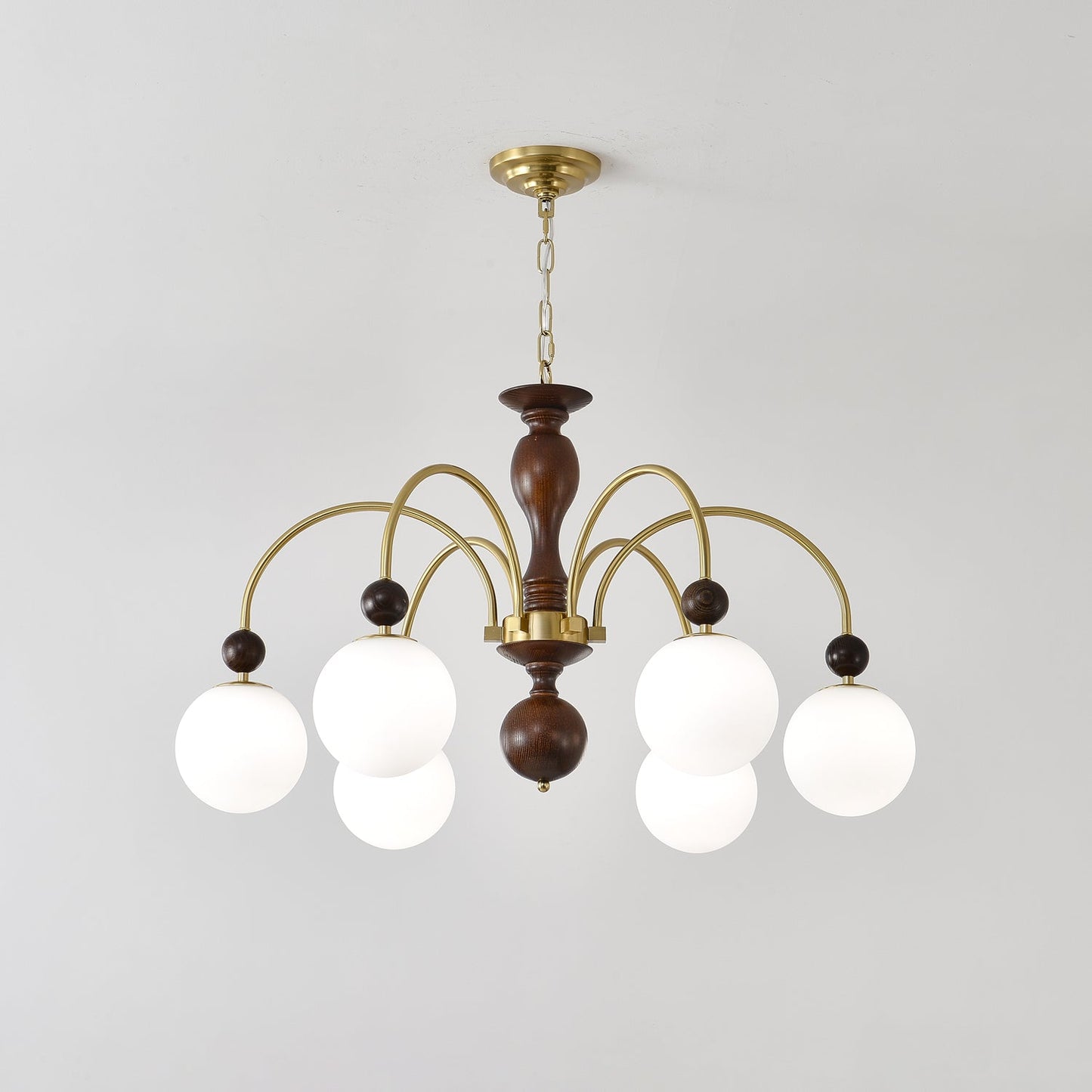 Archway Walnut Color Candelabrum Chandelier