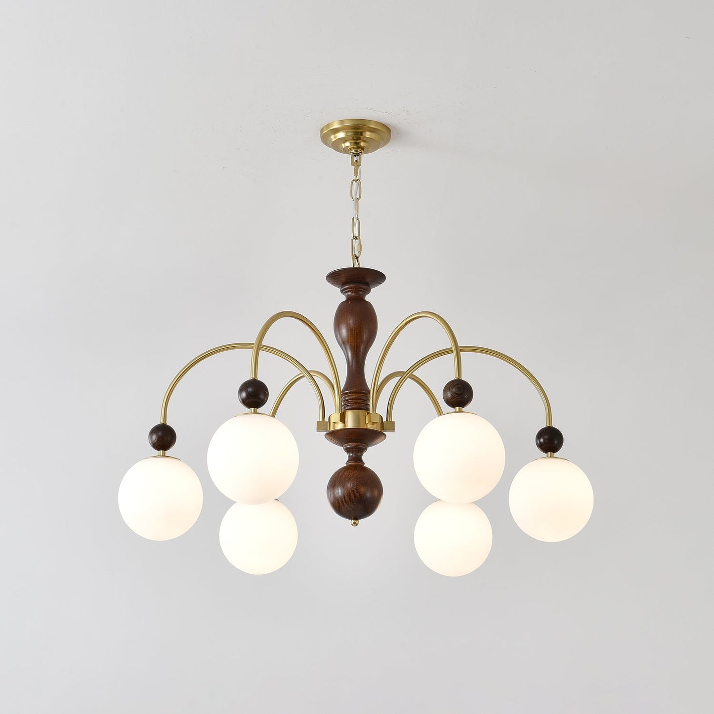 Archway Walnut Color Candelabrum Chandelier