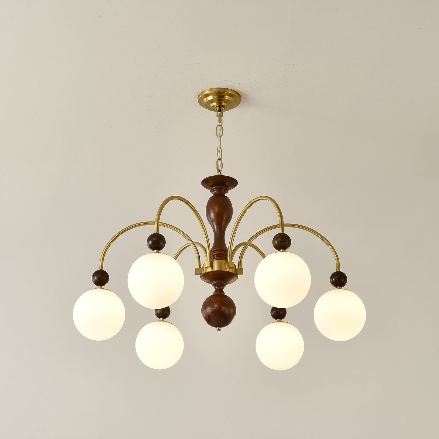 Archway Walnut Color Candelabrum Chandelier