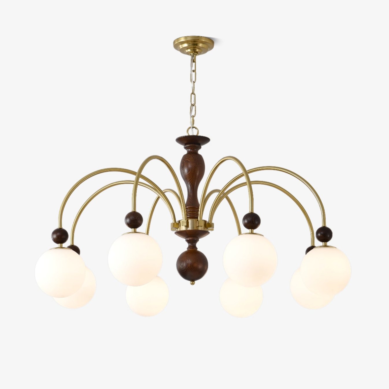 Archway Walnut Color Candelabrum Chandelier