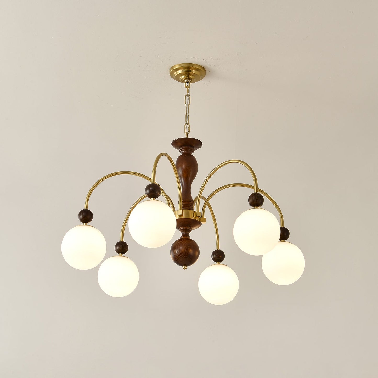 Archway Walnut Color Candelabrum Chandelier