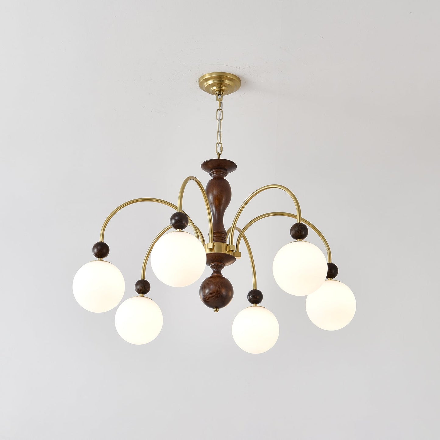 Archway Walnut Color Candelabrum Chandelier