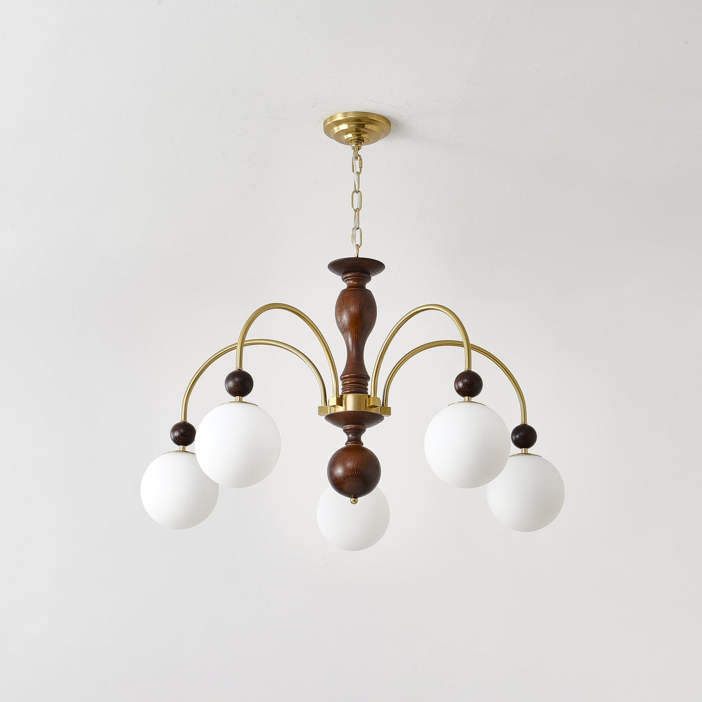 Archway Walnut Color Candelabrum Chandelier