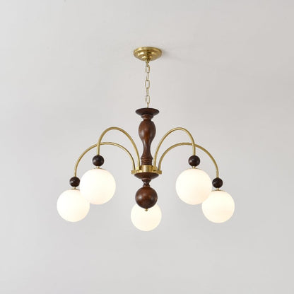 Archway Walnut Color Candelabrum Chandelier