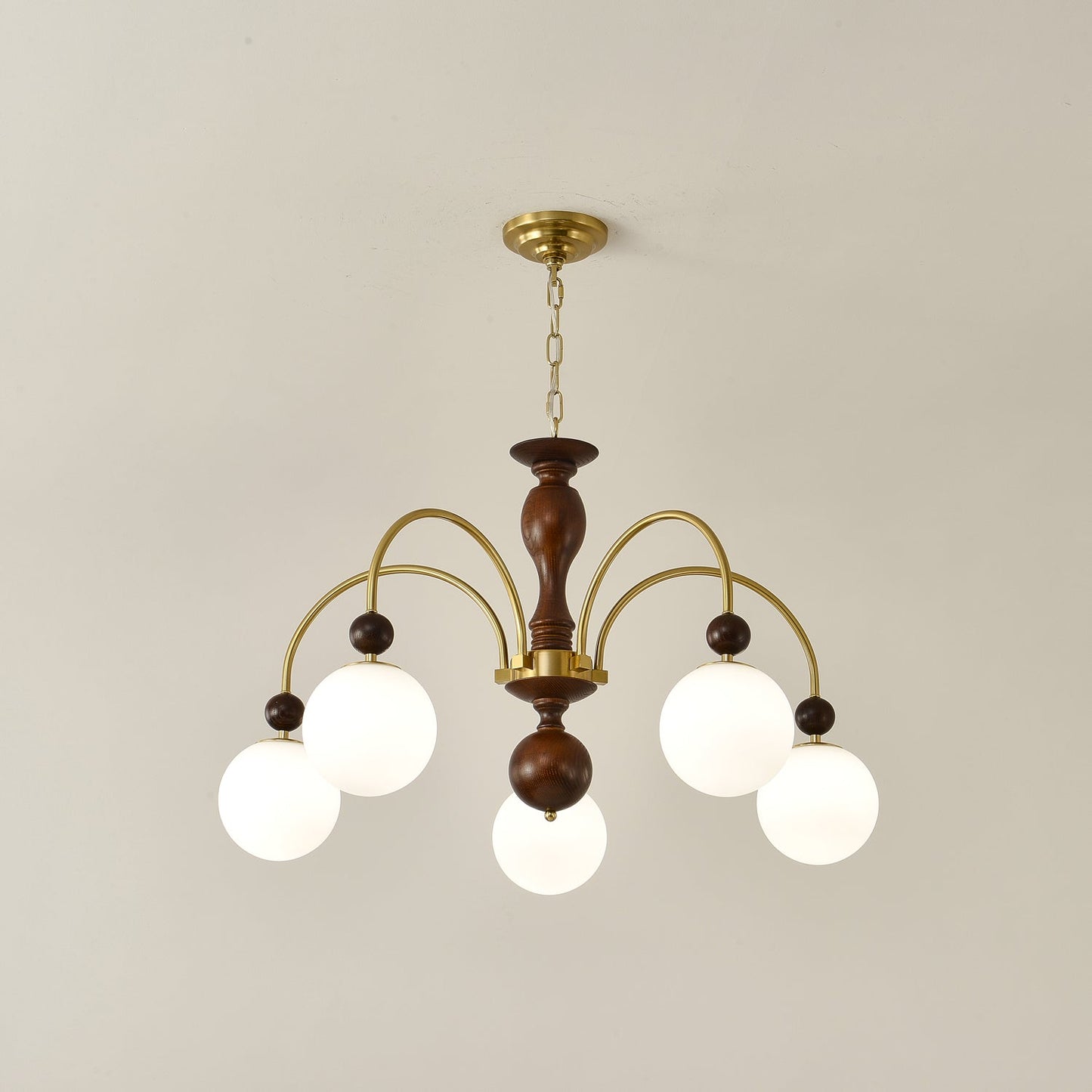 Archway Walnut Color Candelabrum Chandelier