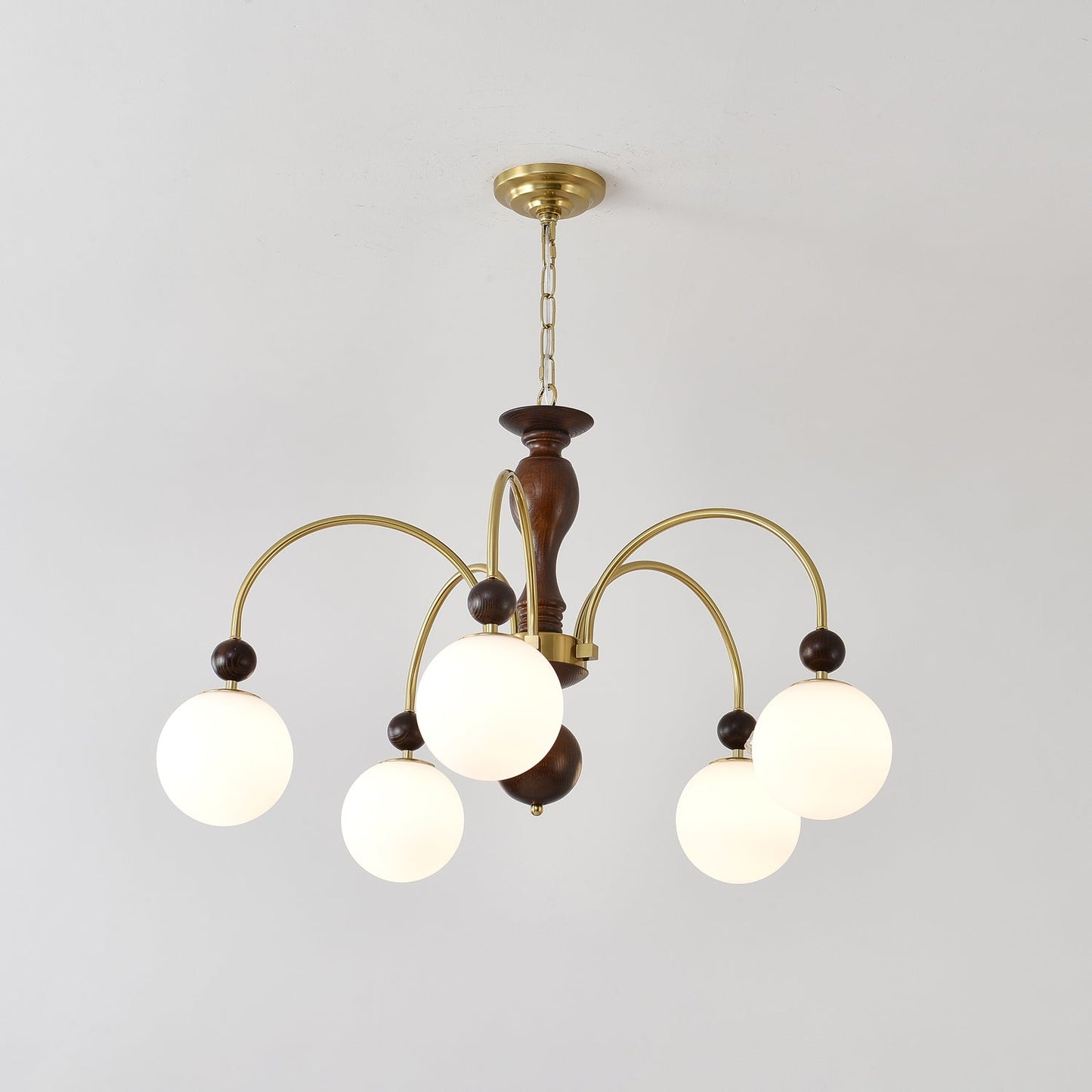 Archway Walnut Color Candelabrum Chandelier