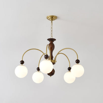 Archway Walnut Color Candelabrum Chandelier