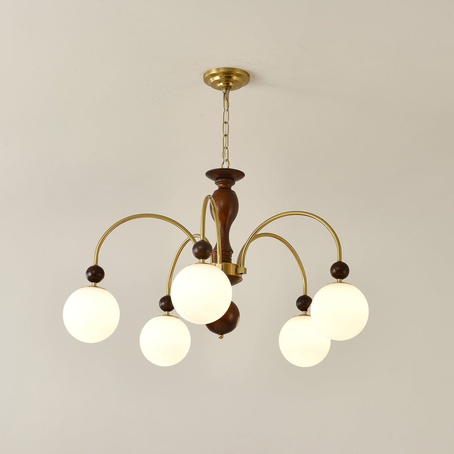 Archway Walnut Color Candelabrum Chandelier