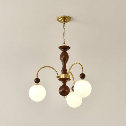 Archway Walnut Color Candelabrum Chandelier