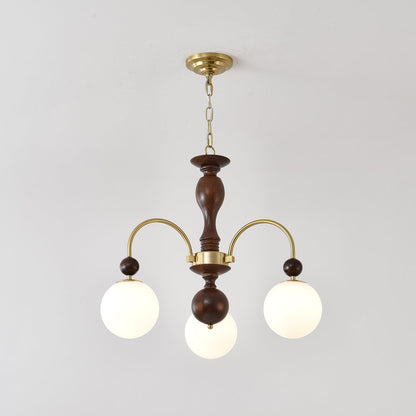 Archway Walnut Color Candelabrum Chandelier